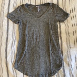 Heather gray v neck maternity t shirt